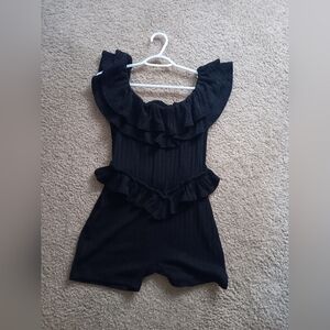 Fashion Brand Company French Unmentionables Black Romper